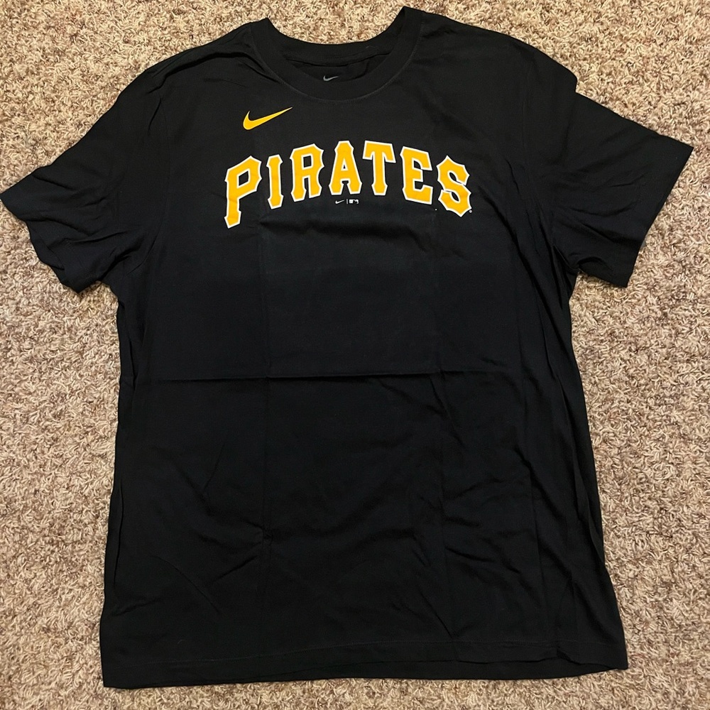 Men's Pittsburgh Pirates Nike Black Wordmark Legend T-Shirt